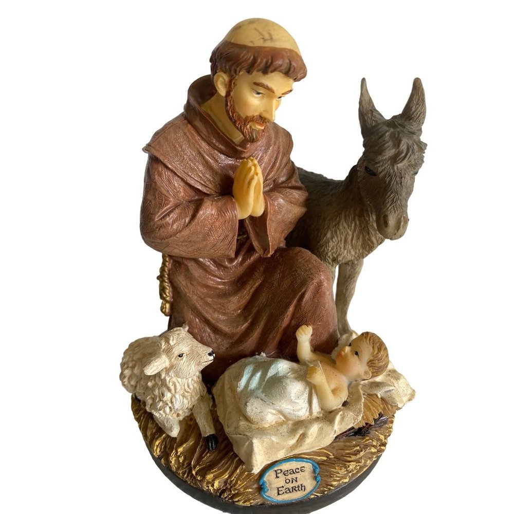 VATIVITY FIGURINES  SCENE RESIN 5 "  TALL